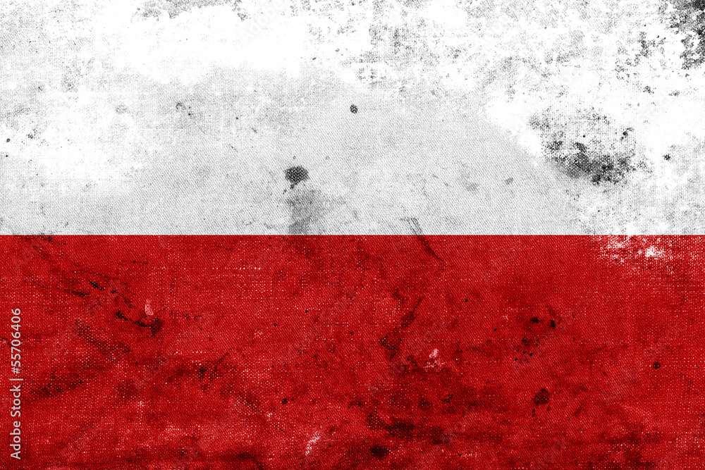 Grunge Poland flag kopia - obrazy, fototapety, plakaty 