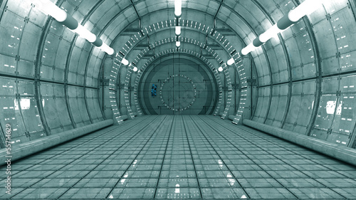 Plakat na papierze fotorealistycznym Futurystyczna struktura