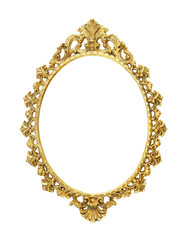 gold vintage metal frame