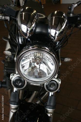 Obraz w ramie Teilaufnahme vom Motorrad