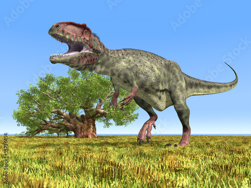 Nowoczesny obraz na płótnie Dinosaurier Giganotosaurus