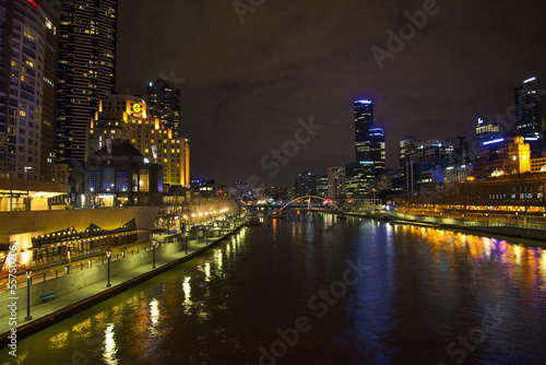 Naklejka samoprzylepna Centralne Melbourne skyline w Australii
