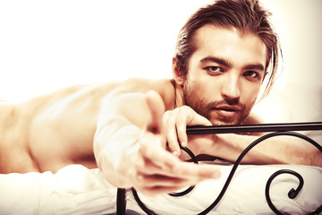 Fototapete - attractive man