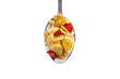 corn flakes in a spoon