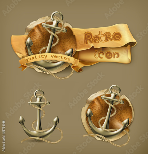Anchor icon set