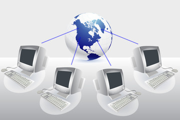 computor connection or computor network