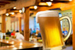 glass of beer in beerhouse