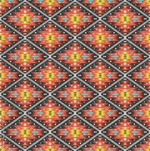 Fotoboard na płycie Aztec geometryczny wzór kolorowy