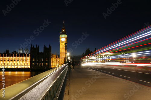 Obraz na płótnie canvas czteroczęściowy "tetraptyk" Big ben, pałac westminsterski