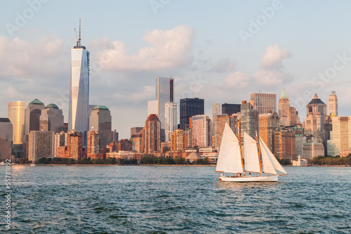 Naklejka - mata magnetyczna na lodówkę Skyline New York City