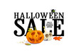 Halloween sale offer design template.