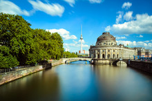 Museum Island On Spree River And The TV Tower, Berlin