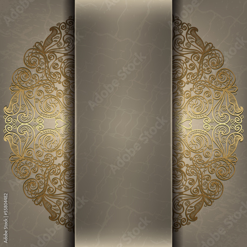 Naklejka dekoracyjna Abstract vintage design. Template for the cover, invitation or m