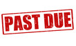 Past due stamp