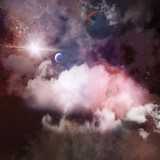 Fototapeta Kosmos - Image of planets in space