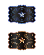 Blue And Bronze Buckle