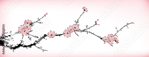 Naklejka dekoracyjna blossom painting