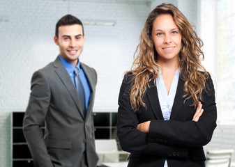 Business couple in the office