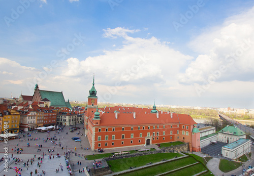 Board z aluminiowym obramowaniem Pałac królewski, warszawa, polska