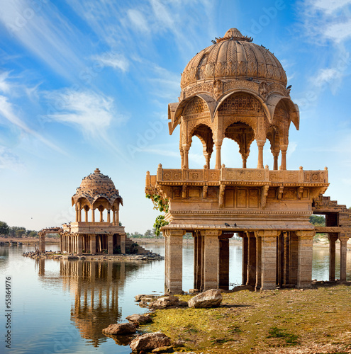 Tapeta ścienna Gadi sagar (gadisar), jaisalmer, rajasthan, india, asia