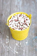 Wall Mural - White beans in a bucket