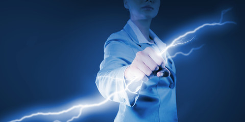 Wall Mural - power in hands