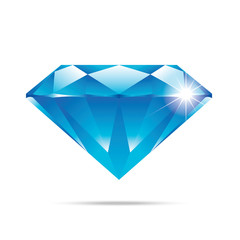 popular blue diamond isolated realistic high quality elements ve