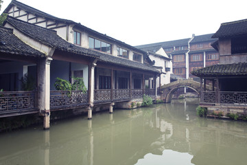 Sticker - Ancient water town of Wuzhen, China