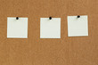 © GCapture - notes reminders on the cork board