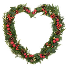 Heart Shaped Christmas Wreath