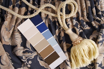 Poster - curtain and color choice for interior