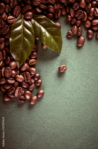 Naklejka dekoracyjna Coffee beans