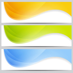 Wall Mural - vector colorful website banners