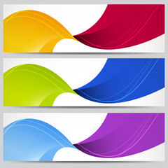 Wall Mural - vector colorful website banners