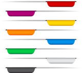 Fototapeta  - Color paper labels.