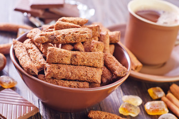 Canvas Print - chocolate dry breakfast