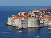 Dubrovnik, Croatia, August 2013, Medieval City And Harbor