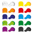 © kebay - 10 colorful vector baseball caps