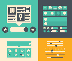 Leinwandbilder - Website user interface elements