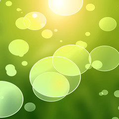 Sticker - green background