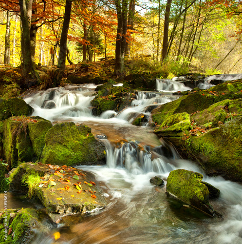 wodospad-w-jesiennym-lesie