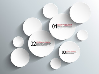 Poster - Paper circles with drop shadows