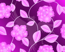 Pink And Purple Floral Background