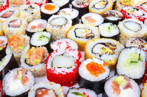 Tapeta ścienna Bułeczki sushi
