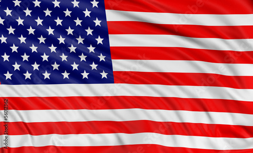 Board z aluminiowym obramowaniem Flaga USA