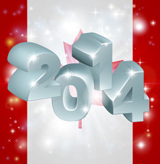 Poster - 2014 Canada flag