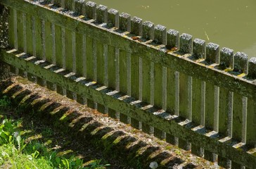 Poster - Zaun am Wasser - fance near water 01