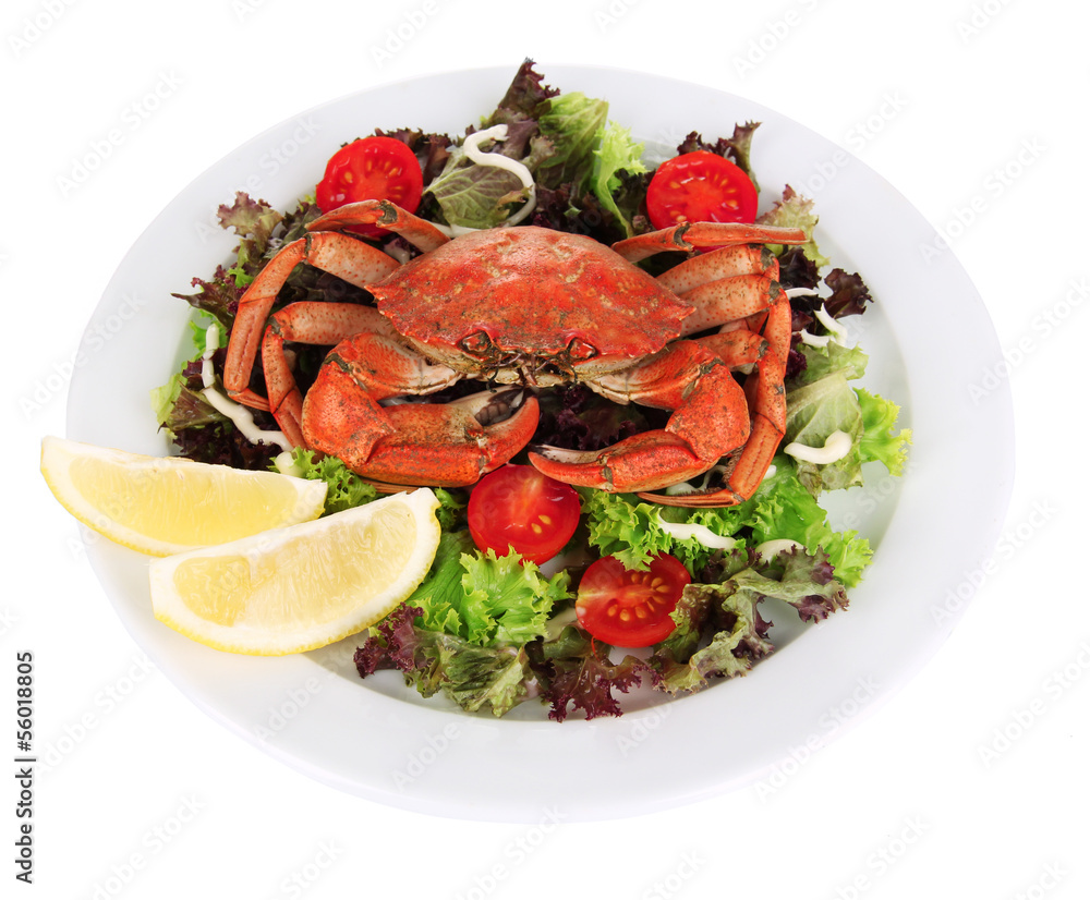 Boiled crab