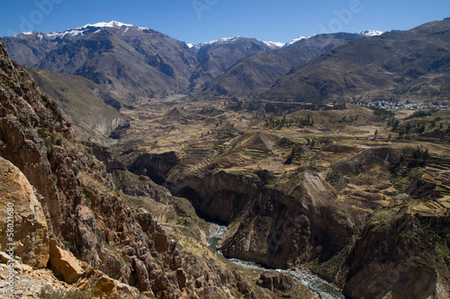 Board z aluminiowym obramowaniem Colca canyon bei chivay, peru