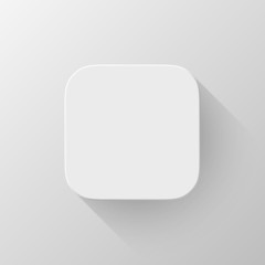 Wall Mural - white technology app icon blank template
